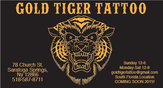 Gold Tiger Tattoo, tattoo shop in Saratoga Springs, NY