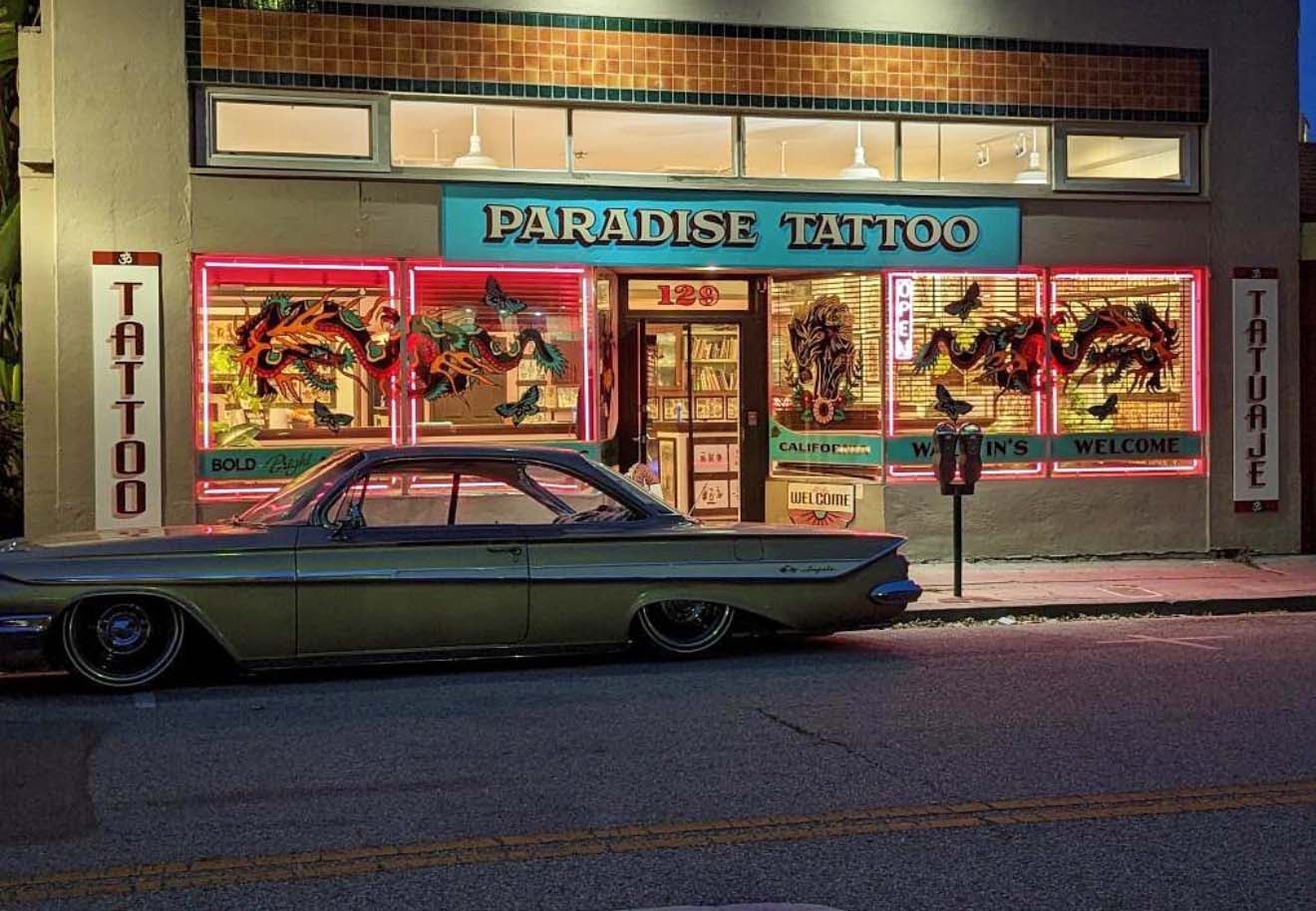 Paradise tattoo, tattoo shop in Santa Cruz, CA
