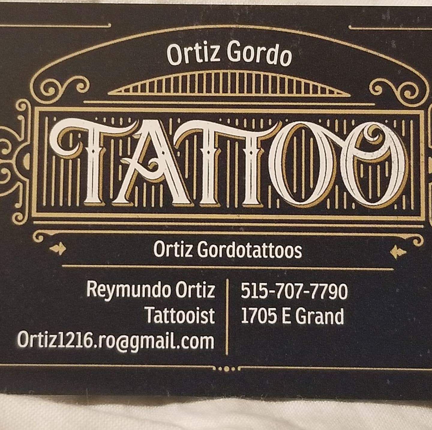 Ortiz Gordo Tattoos, tattoo shop in Des Moines, IA