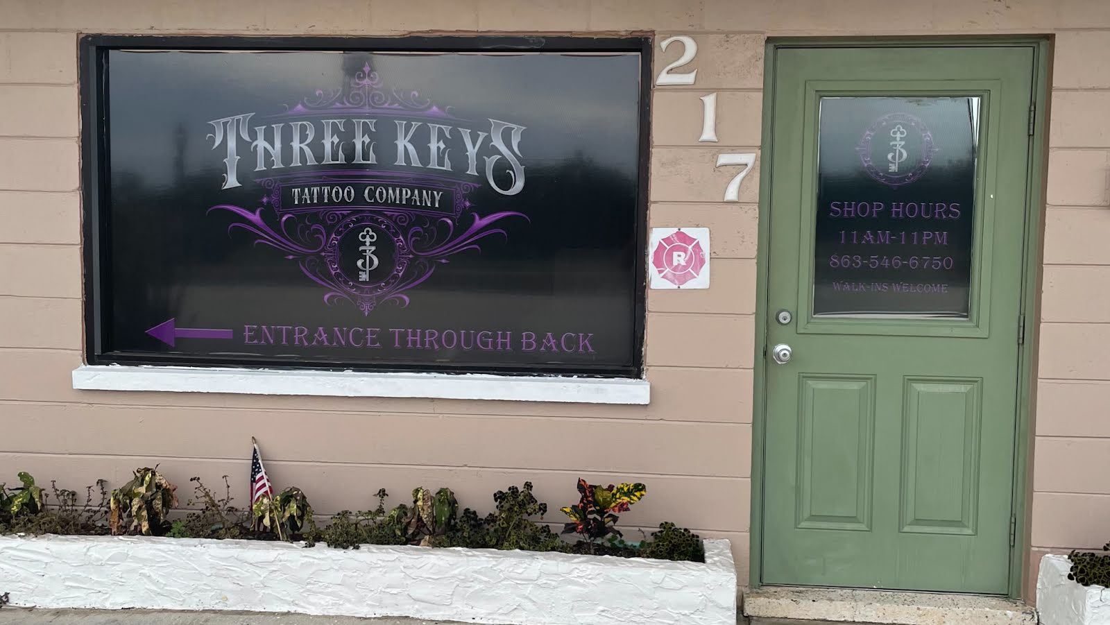 Three Keys Tattoo Company LLC, tattoo shop in Frostproof, FL