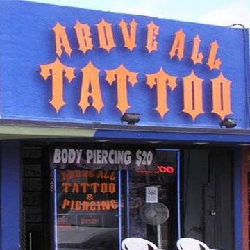 Above All Tattoo - Pacific Beach, tattoo shop in San Diego, CA