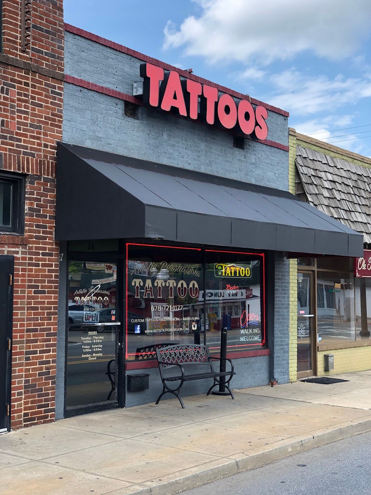 Artistic Persuasions Tattoos & Piercings, tattoo shop in Cartersville, GA